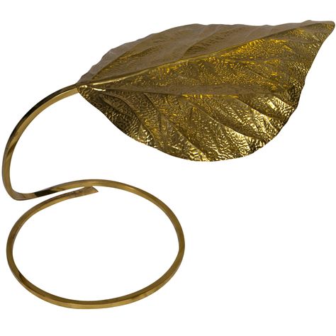 Gabriela Crespi Leaf Table Lamp in Brass, Italy 1960s Gabriela Crespi, Brass Table Lamps, Leaf Table, Light Project, Table Lamp Lighting, Side Tables, Patina, Side Table, Table Lamp