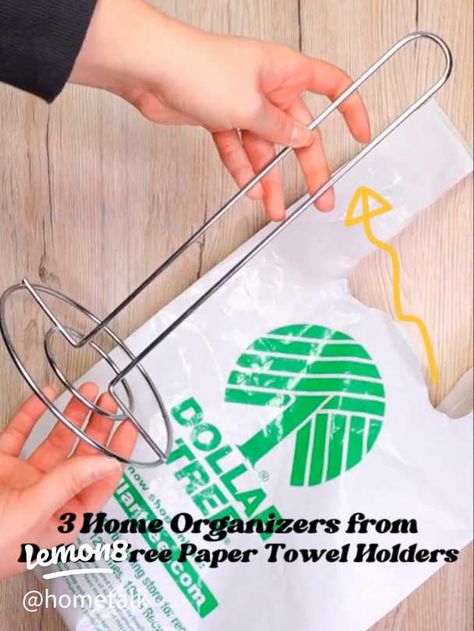 Dollar Tree Paper Towel Holder Upcycles | Article posted by Hometalk | Lemon8 Dollar Tree Paper Towel Holder Ideas Diy, Paper Towel Holder Ideas Diy, Dollar Tree Paper Towel Holder, Paper Towel Holder Ideas, Towel Holder Ideas, Reuse Paper, Space Organizer, Paper Towel Holder, Tree Diy