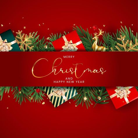 Happy New Year Design Ideas, Merry Christmas And A Happy New Year, Christmas Greeting Cards Design, Happy Crismas, Christmas Design Graphic Illustration, Christmas Billboard, Merry Christmas Poster Design, Xmas Card Design, Christmas Banner Design