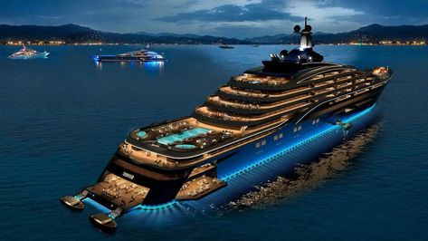 Most Expensive Yacht, Expensive Yachts, Big Yachts, Best Yachts, Mega Yachts, Private Yacht, Yacht Interior, Jetski, Luxury Condo