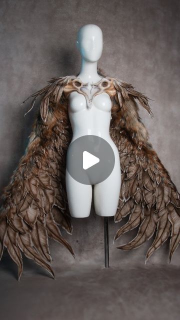 Wings Creature, Harpy Wings, Harpy Costume, Joyce Spakman, Mythology Costumes, Creature Fantasy, The Wings, Craft Ideas, Halloween