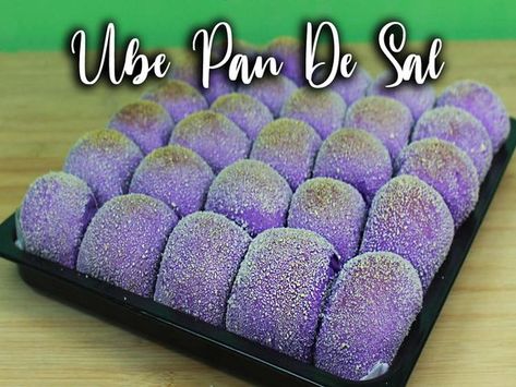 Ube Bread Recipe, Ube Pandesal Recipe, Pandesal Recipe Philippines, Yam Bread, Ube Cheese Pandesal, Ube Bread, Filipino Bread Recipe, Chinese Bread, Ube Desserts