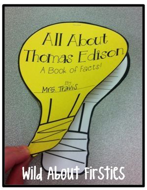 Famous Inventors with a Freebie! Thomas Edison Activities, Inventors Activities, Inventions Kids, Invention Convention, Famous Inventors, Alva Edison, Staar Test, Famous Scientist, 1st Grade Science