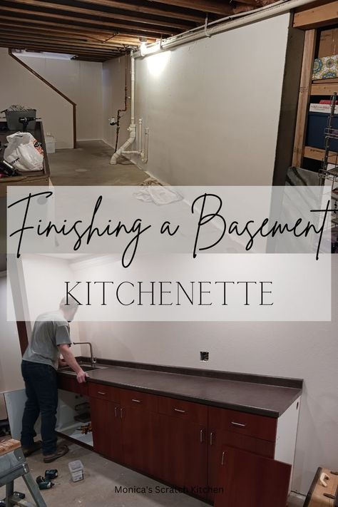 kitchenette DIY Finishing A Basement, Finish A Basement, Basement Kitchenette, Diy Creative Crafts, How To Make Diy, Favorite Kitchen, The Ceiling, Diy Wedding Decorations, Useful Life Hacks