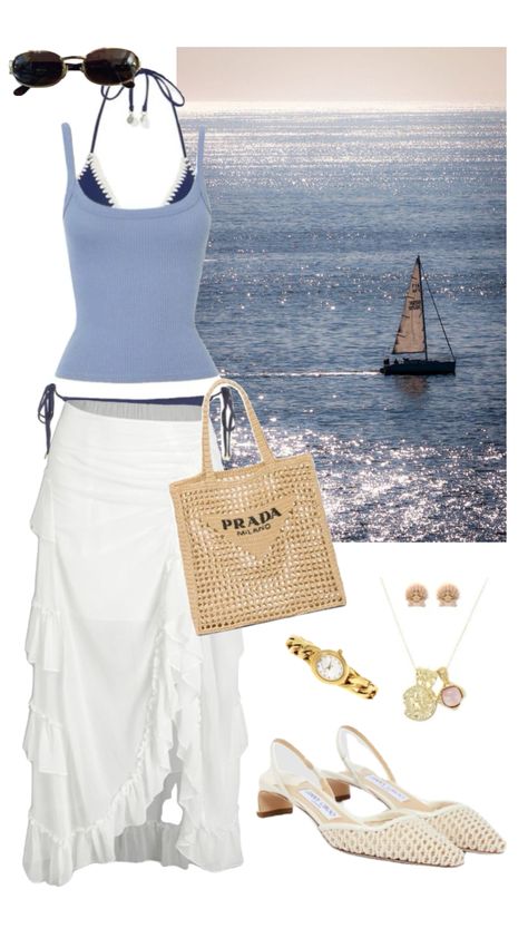 #greece#mammamia#greek#summer#outfitinspo Greek Outfit Ideas, Greece Summer Outfits, Greek Outfit, Greece Outfit, Greek Summer, Resort Wear Beach, Outfits Retro, Hippie Style Clothing, Italy Outfits