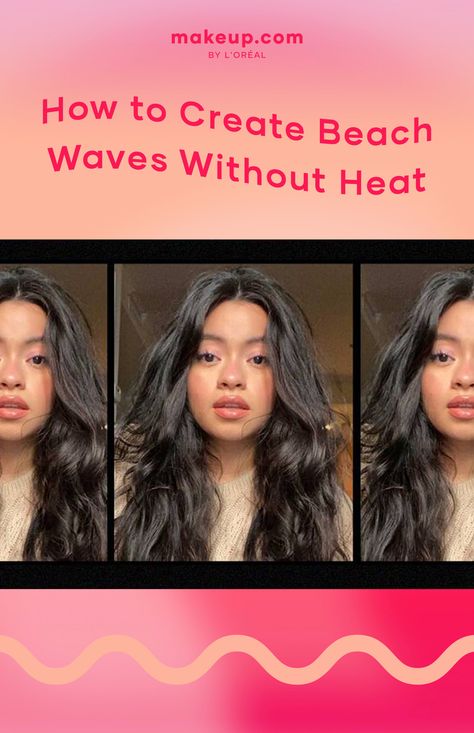 Hair Tutorial for Beach Waves Beach Waves Without Heat, Beachwaves Hairstyles, Heatless Beach Waves, Using A Curling Iron, Easy Beach Waves, Perfect Beach Waves, Beachy Waves Hair, Twist Bun, Love Beach