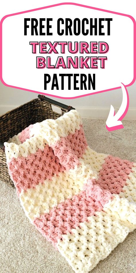 This 3d crochet blanket free pattern is a gorgeous textured blanket. You can make it as a baby blanket or as a throw if you make it in neutral shades. The pattern is a simple is one of the easiest and most awesome 3d crochet afghan you will ever work. For The Love Of Texture Afghan Free Pattern, Fluffy Crochet Blanket Pattern Free, Fastest Crochet Blanket, Crocheted Blankets Free Patterns, Lapghan Crochet Patterns Free Easy, Free Crochet Throw Patterns, Crocheted Blanket Patterns, Chunky Crochet Blanket Easy, Crochet Blanket Pattern Free