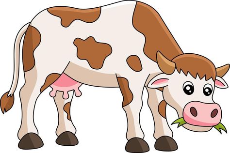 Cow Cartoon Images, Cow Clip Art, Cow Cartoon, Cow Drawing, Cow Colour, Cow Clipart, Cartoon Cow, Animals Pictures, Happy Cartoon