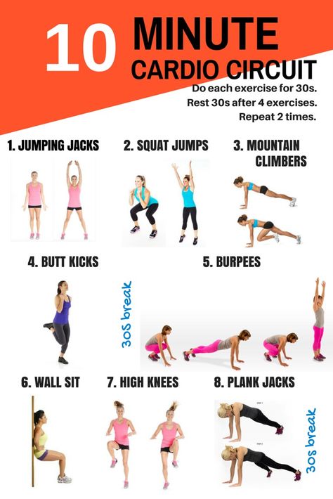 10 Minute Cardio, 10 Minute Cardio Workout, Workouts Challenge, Fitness Before After, Circuit Workouts, Workout Fat Burning, Hiit Workout Routine, Workout Man, Cardio Circuit