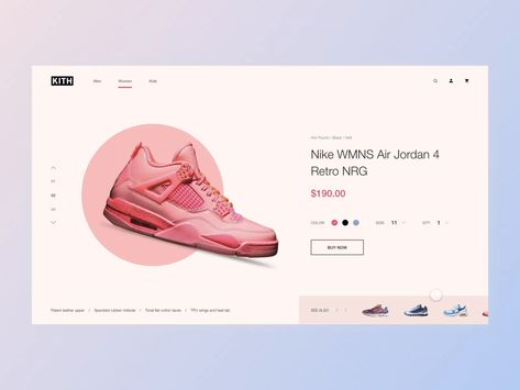 E-commerce Product Page by Svetlana Yankovskaya E Commerce Product Page, Info Design, Daily Ui, Air Jordan 4 Retro, Saint Charles, Landing Page Design, Show And Tell, Product Page, Page Design