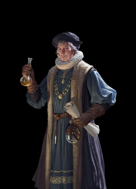 1700s Character Design, Medieval Scholar, Medieval Characters, Warhammer Fantasy Roleplay, Fantasy Role Playing, Heroic Fantasy, Concept Art Character, Dungeons And Dragons Homebrew, Liberia