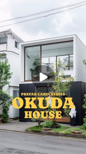 COSA DWELLING UNIT & VILLA DEVELOPER on Instagram: "O K U D A  H O U S E - Concept 012 . Kyoto has been always my favourite city to go, a place that witness the history of Japan and the place where Japan cultural heritage are still preserved and celebrated. Inspired by the heritage, Okuda house is designed to be placed in one of the Kyoto ward that is close with the forest and river. A blend that mix old and new.  Combining modern minimalist design with mid century interior touch makes this house a place we can call a cozy home that blends with nature. From old vinyl collection, a coffee drip corner with handgrinder, and a simply comfy tatami bed overlooking the river of Kyoto. Best place to be in autumn 🍂🍂🍁🍁. . #design #architecture #prefab #accossa #kyoto #interior #villa #cabin #mac Japanese Small House Design, Japan Minimalist House, Japanese House Design Modern, Japan House Design Modern, Japan Interior Design Modern, Japan House Modern, Kyoto Japan House, Minimal Japanese House, Minimalist Japanese House Exterior