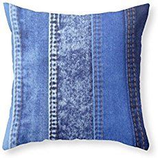 Denim Pillows, Denim Furniture, Artisanats Denim, Blue Jean Quilts, Denim Pillow, Jean Quilt, Repurposed Denim, Diy Jeans, Blue Jeans Crafts