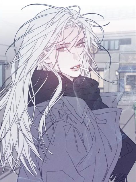 White Haired Boy Art, White Hair Boy Art, White Hair Male, Manhua Character, Manhua Art, Male Manga, White Hair Anime Guy, Little Mushroom, Manga Drawing Tutorials