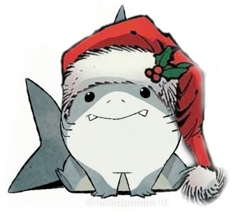 Jeff The Landshark, Christmas Hat, Christmas