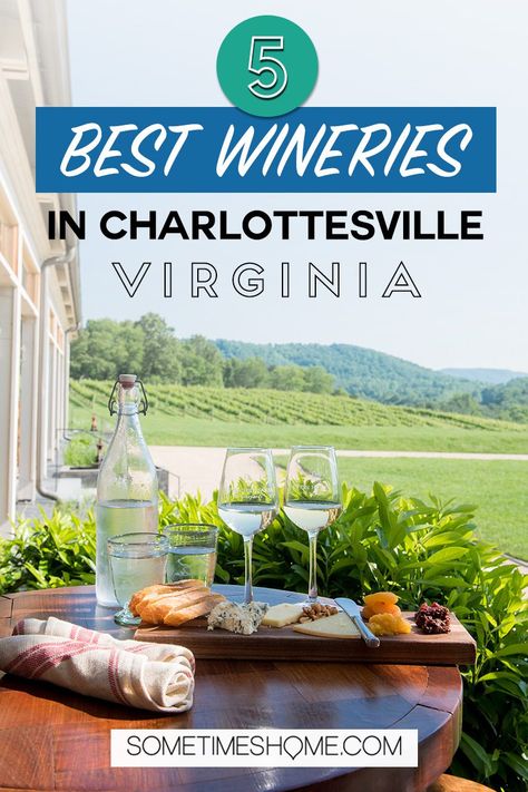 The 5 Best Wineries in Charlottesville, Virginia with the most beautiful views of the Blue Ridge Mountains. All along the Monticello Wine Trail. Click through for all the details! #Charlottesville #Virginia #BlueRidgeMountains #Wineries Charlottesville Wineries, Virginia Wine Country, Virginia Vacation, Virginia Wineries, Travel Crafts, Virginia Travel, Charlottesville Virginia, Wine Trail, Usa Travel Guide