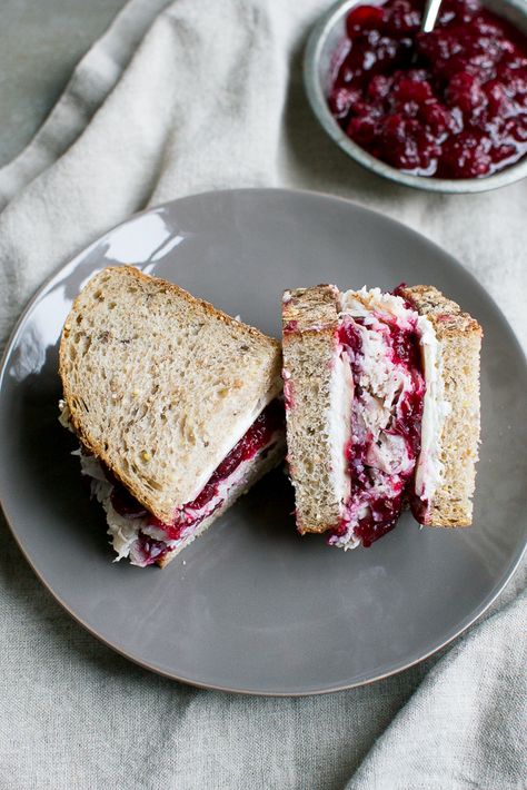 Turkey Cranberry Sandwich - Stuck On Sweet Bacon Thanksgiving Recipes, Turkey Cranberry Sandwich, Cranberry Sandwich, Sprout Sandwich, Honey Glazed Roasted Carrots, Broccoli Patties, Thanksgiving Recipes Side Dishes Veggies, Roasted Brussel Sprouts Oven, Turkey Sandwiches Recipes