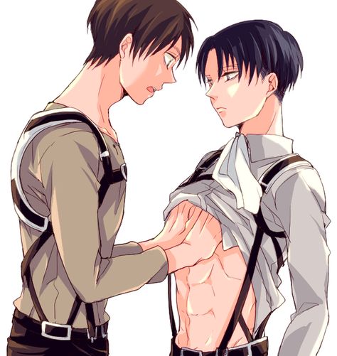 Levi x Eren Even X Levi, Eren X Levi Season 4 Fanart, Ereri Ship, Levi And Eren, Eren And Levi, Eren Levi, Atack Ao Titan, Sasuke And Itachi, Attack On Titan Ships