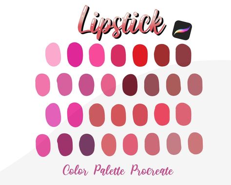 Lipstick Color Palette, Pinata Game, Digital Color Palette, Improve Drawings, Procreate Palette, Space Iphone Wallpaper, Procreate Color Palette, Adopt Idea, Color Palette Challenge