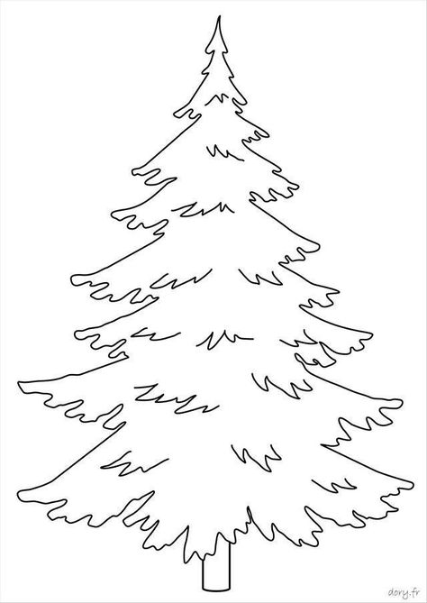 Christmas Tree Outline, Christmas Tree Silhouette, Christmas Window Painting, Christmas Tree Drawing, Decor Christmas Home, Christmas Home Decor Ideas, Christmas Cutouts, Christmas Tree Template, Christmas Props