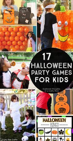 Diy Halloween Party Games, Halloween Party Games For Kids, Easy Halloween Games, Kid Friendly Halloween Party, Beach Party Games, 1st Birthday Party Games, Diy Halloween Party, Halloween Themed Birthday Party, Fun Halloween Party Games