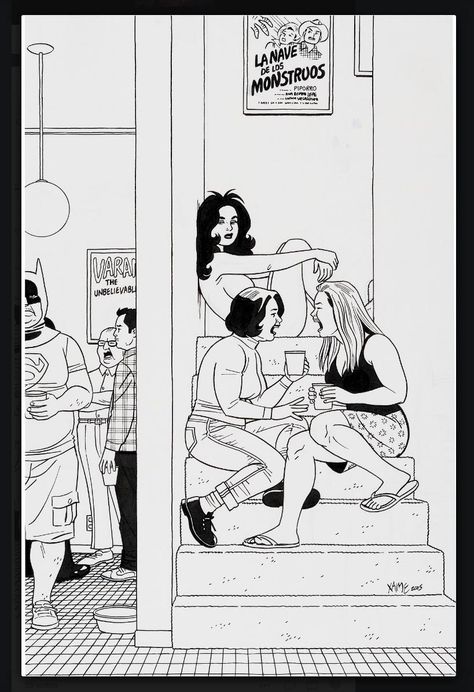 Jamie Hernandez, Adrian Tomine, Jaime Hernandez, Love And Rockets, Bristol Board, Bd Comics, Arte Inspo, Comic Illustration, Comic Books Art