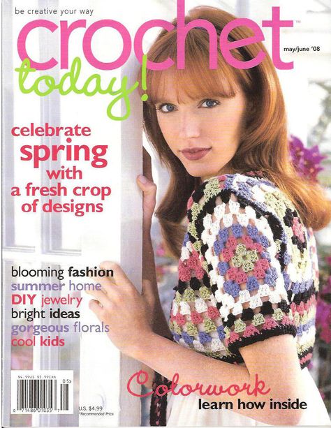 Crochet Today 2008-05 : Crochet Today : Free Download, Borrow, and Streaming : Internet Archive Amigurumi For Beginners, Simply Crochet, Pony Bead Patterns, Crochet Magazine, Crochet World, Knitting Magazine, Knitting Books, Crochet Books, Crochet Chart