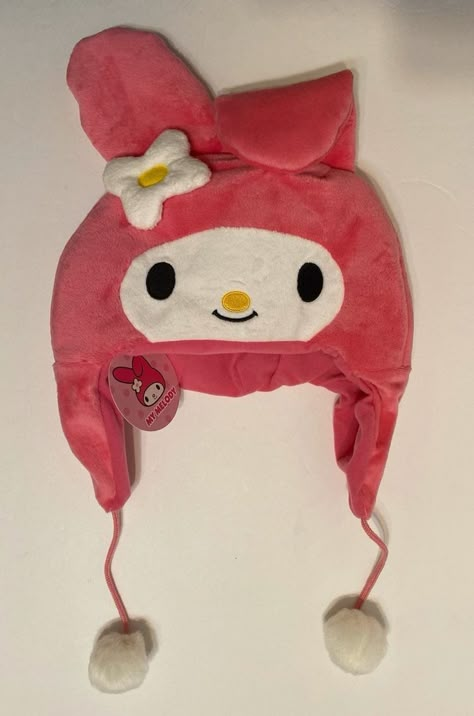 My Melody Hat, Hello Kitty Hat, Kawaii Hat, Funky Hats, Melody Hello Kitty, Hello Kitty Halloween, Kawaii Accessories, Hello Kitty My Melody, Hello Kitty Items