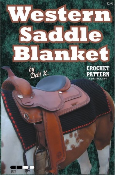 Crochet Horse, Blanket Crochet Pattern, Saddle Blanket, Horse Blankets, All The Pretty Horses, Western Saddle, Leisure Arts, Blanket Crochet, Pretty Horses