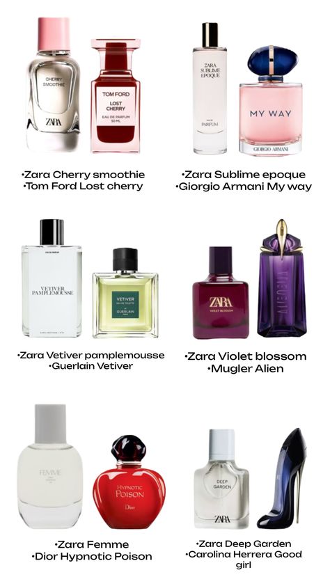 zara dupes profumi, profumi dupes, zara dupes, fragrances, famous parfume zara Zara Fragrance, La Rive Perfume, Perfume Hacks, Diy Perfume, Fragrances Perfume Woman, Perfume Body Spray, Perfume Collection Fragrance, La Rive, Perfume Scents