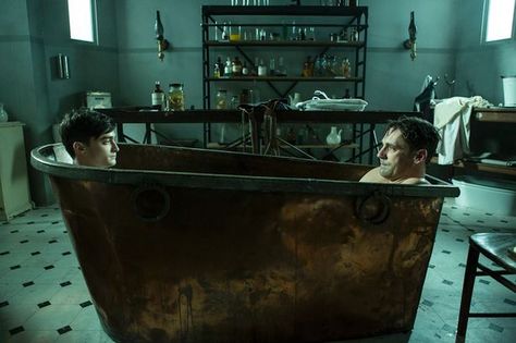 Harry Potter star Daniel Radcliffe and Mad Men actor Jon Hamm share a bath for new Sky Arts drama Bathing Together, John Hamm, Oliver Sacks, Daniel Radcliffe Harry Potter, A Young Doctor's Notebook, Womens Health Magazine, Don Draper, New Tv Series, Jon Hamm