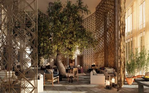 Aman Is Launching a 'Playful' New Hotel Brand Aimed at Helping Us Reconnect With One Another Montenegro Culture, Travel Montenegro, Lobby Lounge, Lobby Bar, Resort Design, Hotel Industry, Lobby Interior, Hotel Branding, Lobby Design