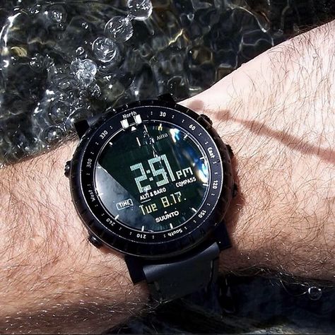 All Black Watches, Survival Watch, Suunto Core, Suunto Watch, Paracord Watch, Expensive Watches, Military Watches, Garmin Watch, Dive Watches