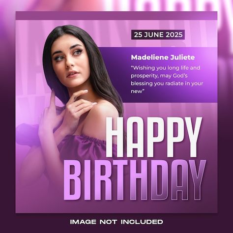 Youtube Business, Post Ad, Social Post, Happy Birthday Images, Design Graphics, Birthday Images, Post Design, Longer Life, Media Post