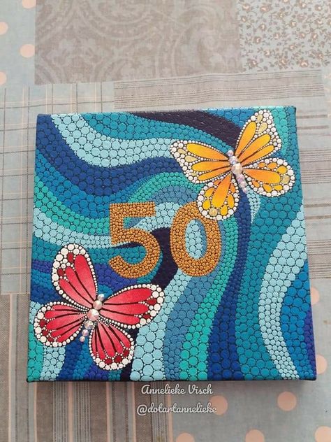 Butterfly Mandala Dot Painting, Butterfly Dot Painting, Square Dot Mandala, Big Canvas Painting, Dot Painting Ideas, Aboriginal Dot Painting, Dot Designs, Butterfly Mandala, Art Sketches Doodles