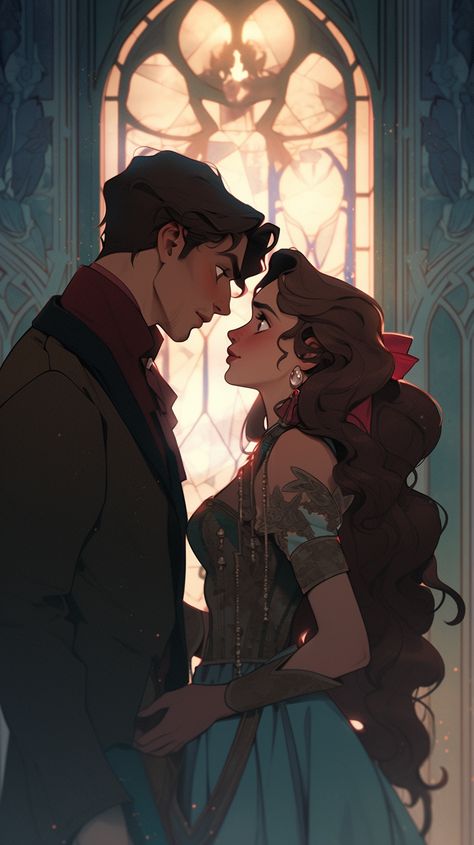 Fantasy Romance Fanart, Cute Queer Couple Art, Fantasy Couples Art, Fantasy Wedding Art, Fantasy Couple Aesthetic, Couple Fantasy Art, Couple Character Art, Fantasy Romance Aesthetic, Fantasy Couple Art