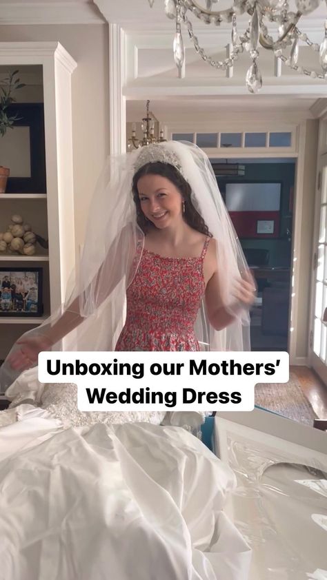 Lovellfaye | Luxury Wedding Dress Designer | Unboxing our Mothers’ Wedding Dress ❤️ After being on this journey of reconstructing wedding dresses it was so special to unbox the… | Instagram Using Moms Wedding Dress Ideas, Designer Unboxing, Moms Wedding Dress, Heirloom Wedding Dress, Mom Wedding Dress, Wedding Bible, Wedding Wardrobe, Heirloom Wedding, Mom Wedding