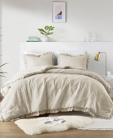 in stock Diamond Quilt, Comforter Set, California King, Twin Xl, Comforter Sets, Light Beige, Queen, Design