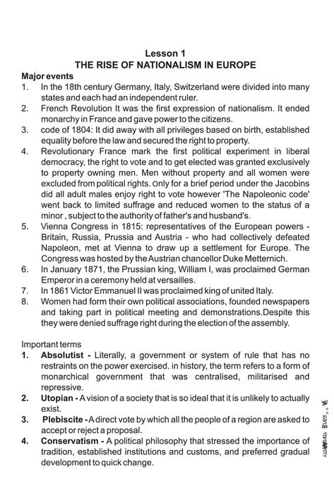 Class 10 Social Science History for Notes The Rise of Nationalism in Europe History Class 10 Notes, History Notes Class 10, Class 10 Sst Notes History, Rise Of Nationalism In Europe Notes, Class 10 History Chapter 1 Notes, Nationalism In Europe Class 10 Notes, Nationalism In Europe Notes, Class 10 Sst Notes, Social Science Class 10