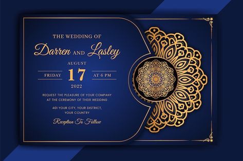 Wedding Card Sample Invitation Ideas, Beautiful Wedding Cards Design, Wedding Invitation Graphic Design, Islamic Invitation Card Design, Islamic Wedding Invitations Template, Muslim Wedding Invitation Card Design, Islamic Invitation Card, Arabesque Background, Mandala Invitation