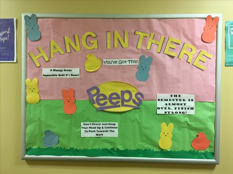 RA Spring Bulletin Board - Motivation April Bulletin Board Ideas, Ra Board Ideas, Ra Bulletin Board Ideas, Behavior Bulletin Boards, Camping Bulletin Boards, Res Life Bulletin Boards, Book Bulletin Board, February Bulletin Boards, Health Bulletin Boards