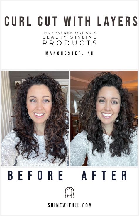 Devacurl Haircut, Curly Hair With Layers, Hairstyle With Layers, Layers For Winter, 3a Curly Hair, Curly Hair Cut, Long Layered Curly Hair, Layered Curly Haircuts, Medium Curly Haircuts