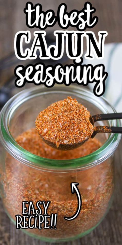 Cajun Seasoning Recipe, Cajun Seasoning Mix, Homemade Cajun Seasoning, Dry Rub Recipes, Spice Blends Recipes, Spice Mix Recipes, Diy Spices, Homemade Spice Blends, Seasoning And Spice