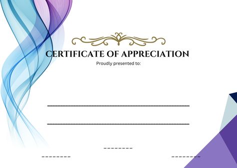 CERTIFICATE OF APPRECIATION Certificate Of Appreciation Template, Appreciation Template, Certificate Of Appreciation, Free Download, Collage, Pins, Quick Saves