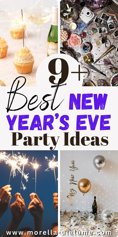 Ring in the New Year with unforgettable party ideas! 🎉✨ From elegant decorations and table settings to fun games and food ideas, this guide has everything you need for a stylish New Year's Eve party at home. Discover NYE themes, aesthetic decor, and ideas for adults and family-friendly celebrations. Click now for festive inspiration and make your party the highlight of the year! New Years Eve Party Ideas Family Friendly, New Year’s Day Party Ideas, New Years Themed Party, New Years Theme Ideas, New Year’s Eve Themed Party, New Year Party Ideas At Home Decor, New Years Ideas Decoration, New Years Eve Ideas At Home Families, Nye Home Party Ideas