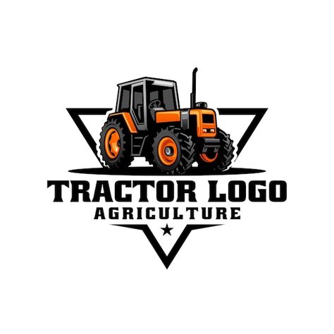 Tractor and excavation logo vector | Premium Vector #Freepik #vector #tractor #farm-tractor #agriculture-tractor #tractor-logo Tractor Logo Design, Excavation Logo, Tractor Vector, Tractor Logo, Case Ih Tractors, Handmade Logo, Logo Y, Latest African Men Fashion, Agriculture Tractor