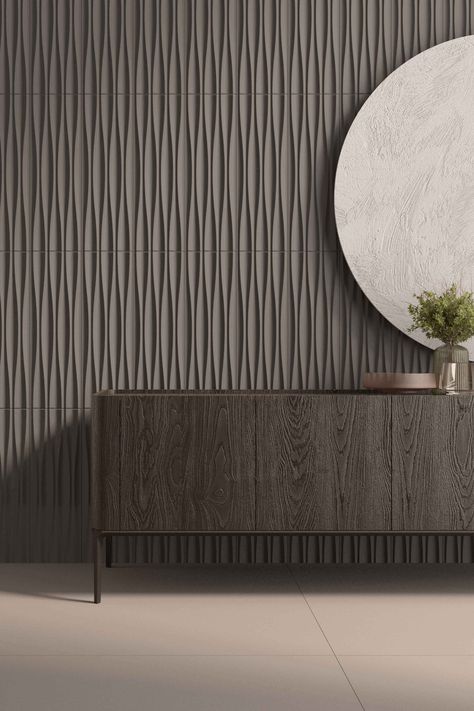 Make a statement with the Hourglass design from the Cast porcelain tile collection. This sleek, geometric pattern in Graphite brings a bold and contemporary flair to your space, perfect for creating a unique focal point Cast Porcelain, Hourglass Design, Travertine Wall Tiles, Wood Company, Serene Bathroom, Bathroom Retreat, Wood Tile, Textured Wall, The Cast