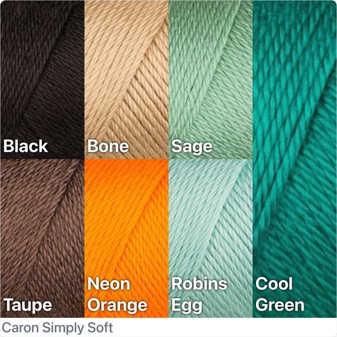 Caron Simply Soft Yarn Color Combination Caron Simply Soft Color Combinations, Yarn Color Combinations, Caron Simply Soft, Soft Yarn, Yarn Colors, Soft Colors, Diy Crochet, Color Combinations, Color Combos