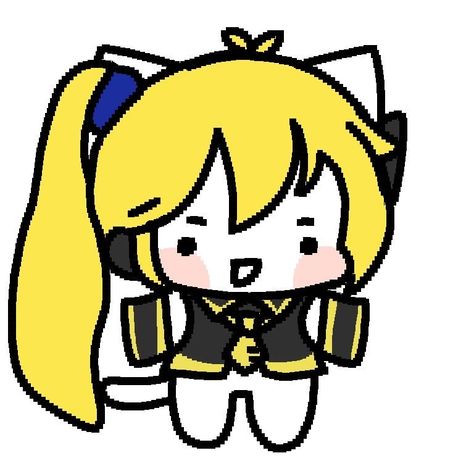 Neru Vocaloid, Vocaloid Icon, Cat Template, Chibi Cat, Vocaloid Characters, Best Icons, Cat Character, Cat Icon, Silly Cats