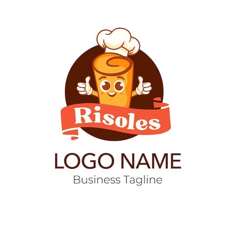 Risoles Logo Design, Logo Produk, Logo Psd, Free Business Card Mockup, Business Card Maker, Flyer Maker, Logo Food, Poster Maker, Card Banner